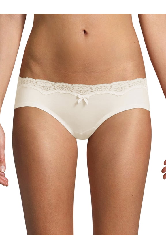® Comfort Devotion® Embellished Hipster Ivory/Shell 9 Women's