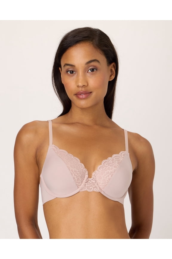 Comfort Devotion Convertible Underwire Bra, Full Coverage Evening Blush Bloom Lace 38B Women's