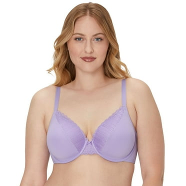 Maidenform Comfort Devotion Full Coverage Lace Trim Bra 9404 Color: Salty Purple Size: 40 C