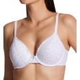 thumbnail image 1 of Women's Maidenform 09404 Comfort Devotion Embellished Extra Coverage Bra (White Ditsy Sky Blue 36C), 1 of 4