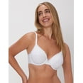 thumbnail image 1 of Maidenform Comfort Devotion Convertible Underwire Bra, Full Coverage White Cottage Ditsy Print/High As The Sky Blue Bow 36D Women's, 1 of 5