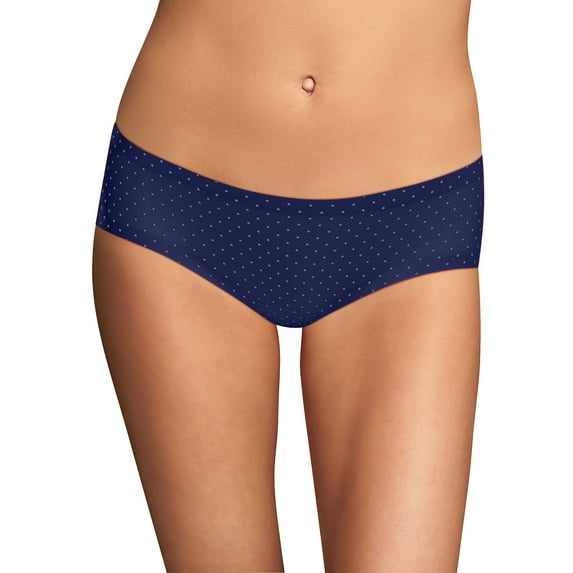 Maidenform Tailored Hipster Navy White Dot 5 Women's