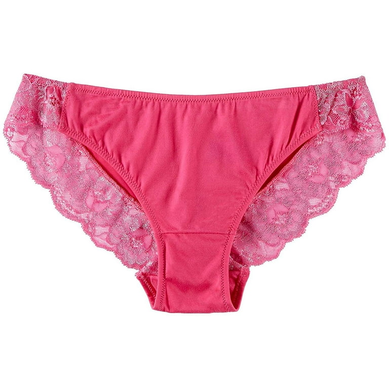 Maidenform Comfort Devotion Lace Back Tanga Panty 6 Prim Pink 