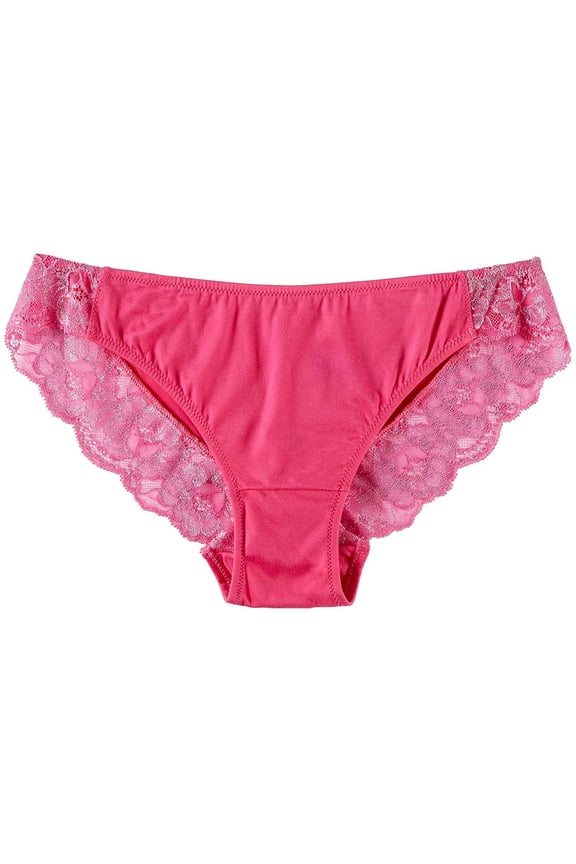 Comfort Devotion Lace Back Tanga Panty 6 Prim Pink