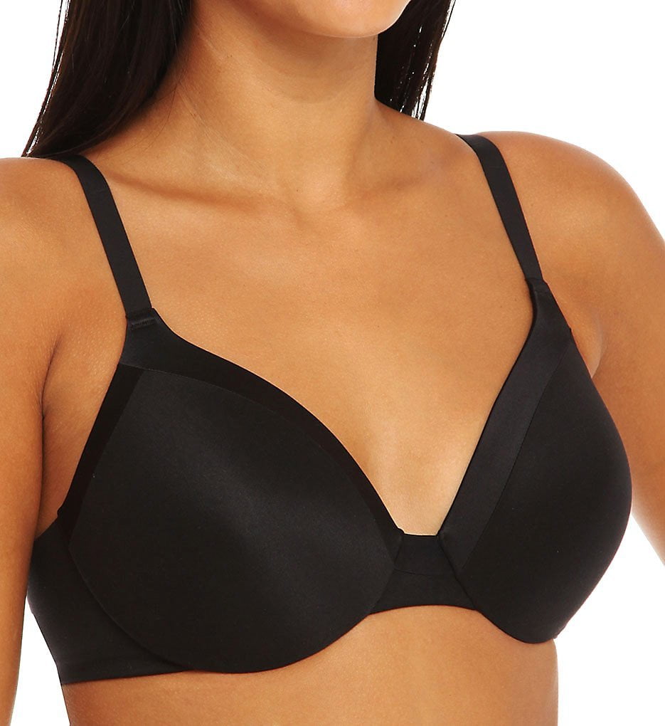Maidenform Comfort Devotion Tailored Extra Coverage T-Shirt Bra 09436  Black, 36D Pack of 2 