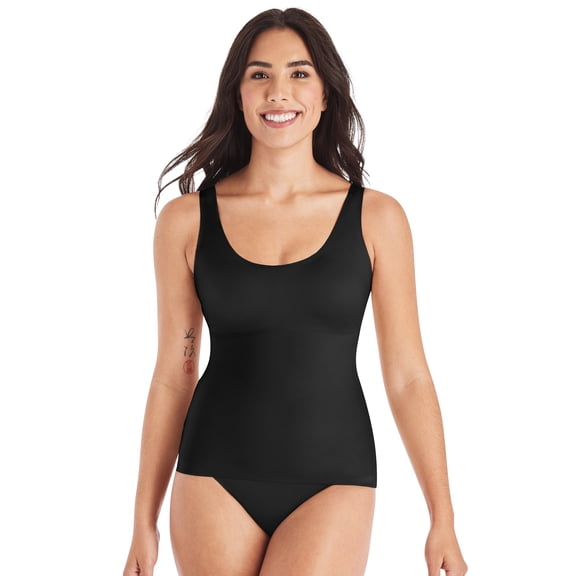 Maidenform Comfort Devotion Tummy Control Shapewear Cami Tank Top Black M Women's