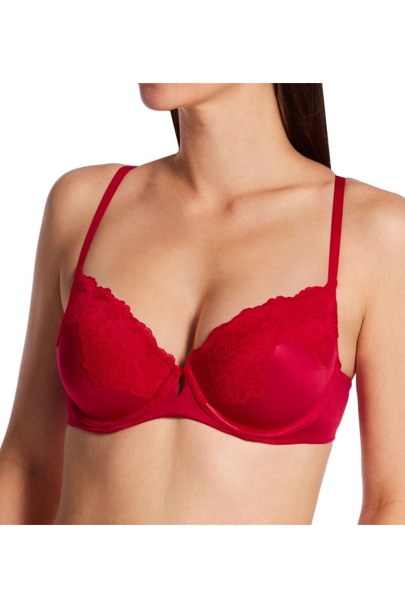 Women's Maidenform DM1195 Comfort Devotion Love Your Lift Underwire Bra (Impulse Red 38B)