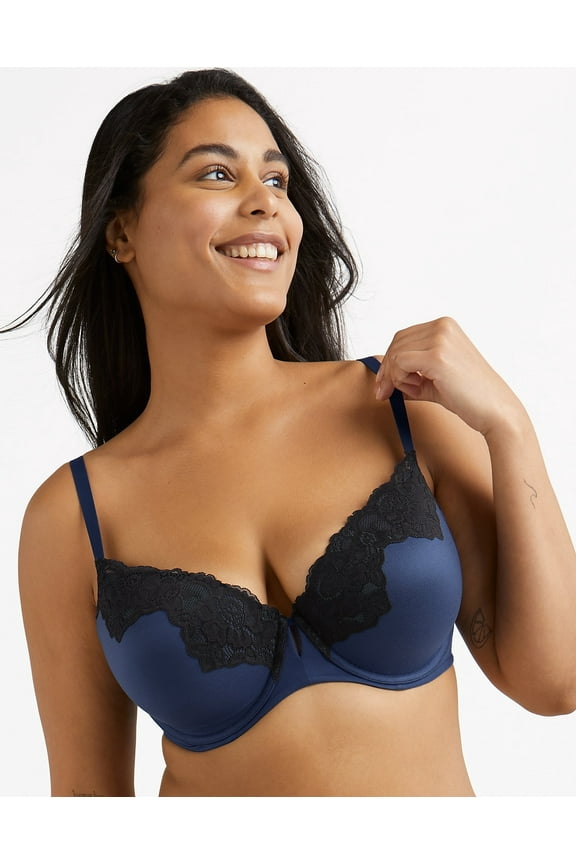 ® Comfort Devotion Your Lift™ Underwire Bra DM1195 Color: Navy Eclipse Black Size: 34 A