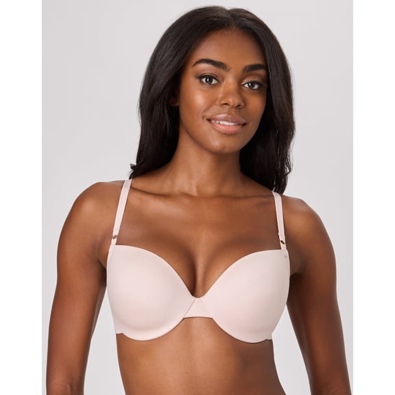 Maidenform Comfort Women's Push-Up Underwire Bra - Convertible Straps - Sandshell 34C