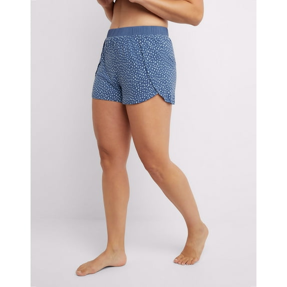 Maidenform Cozy Boxer Short - Blue Dew Drops - Women's Size 1X