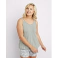 thumbnail image 1 of Maidenform Double Strap Tank Heather Grey Women's Size 1X, 1 of 1