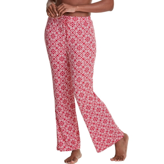 Maidenform Easy Lounge Pant Red Tile Women's Size Small