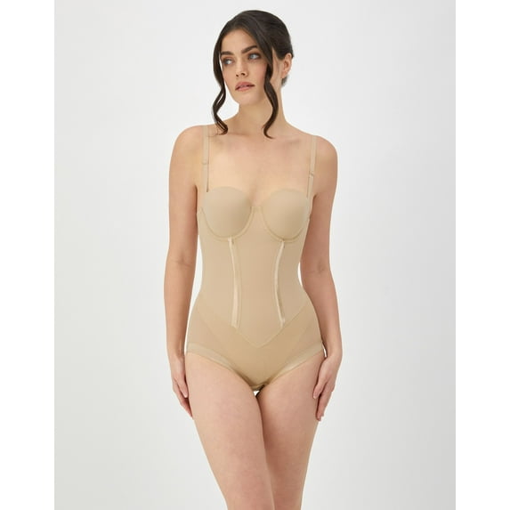 Maidenform Easy Up Firm Control Bodybriefer Strapless Shapewear Convertible 1256