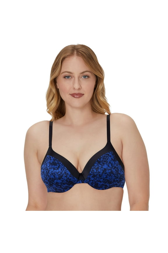 ® Everyday Full Coverage Cushioned Underwire Bra 09436 Color: Black Texture Print Size: 38 C