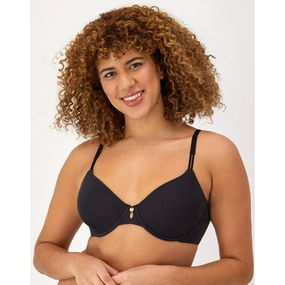 Maidenform Everyday Luxe Full Coverage Underwire T-Shirt Bra Black 36C Women's