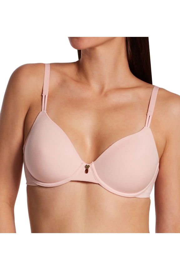 Women's Maidenform DM2403 Luxe Essentials Full Coverage T-Shirt UW (Pretty Blush 34B)