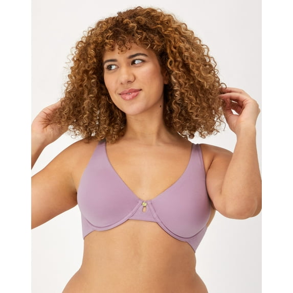 Maidenform Everyday Luxe Full Coverage Underwire T-Shirt Bra Sojourn Lilac 34B Women's