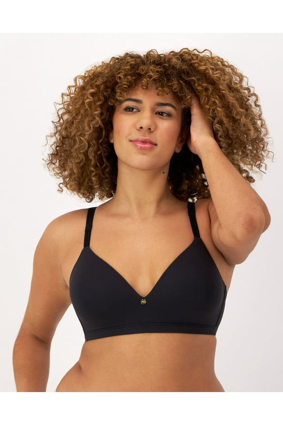 Everyday Luxe Wireless T-Shirt Bra Black 36B Women's