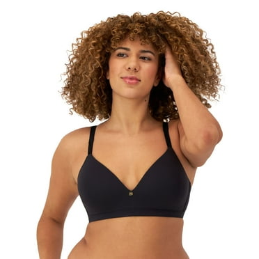 Maidenform Everyday Luxe Wireless T-Shirt Bra with Convertible Straps DM2402 Color: Black Size: 36 B