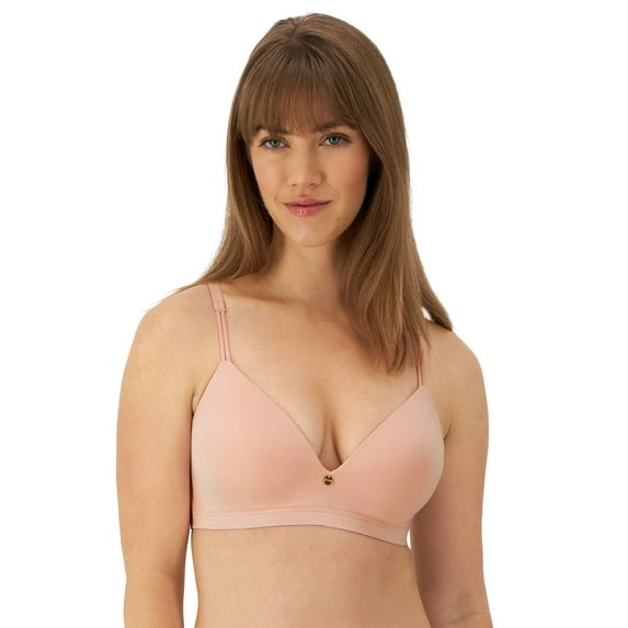 Maidenform Everyday Luxe Wireless T-Shirt Bra with Convertible Straps DM2402 Color: Pretty Blush Size: 34 B
