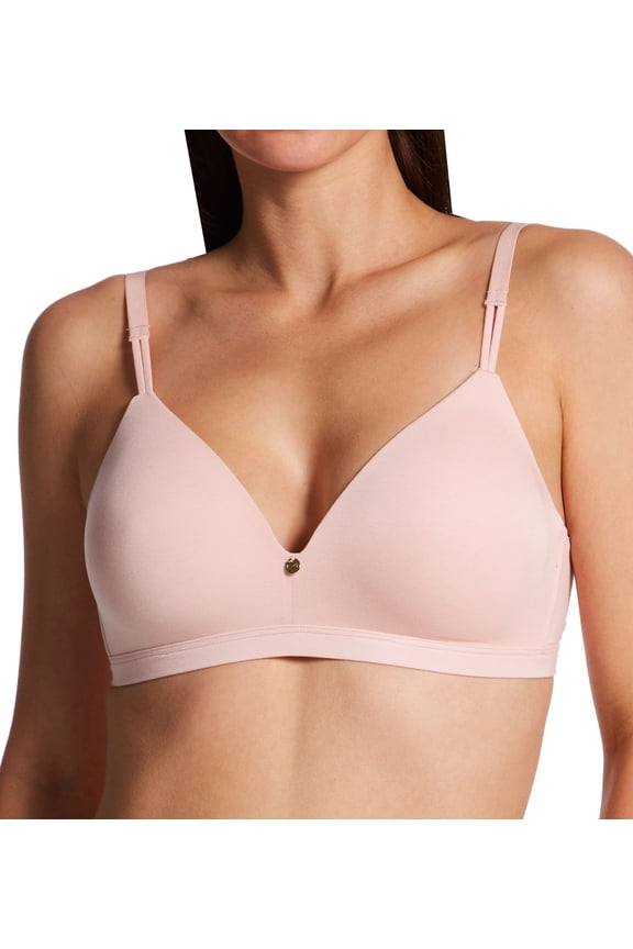 Women's Maidenform DM2402 Luxe Essentials Wirefree Bra (Pretty Blush 34A)