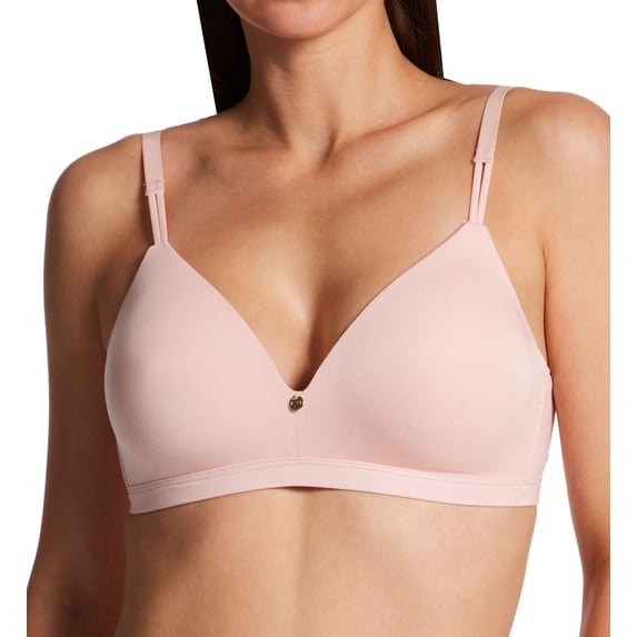 Women's Maidenform DM2402 Luxe Essentials Wirefree Bra (Pretty Blush 38C)