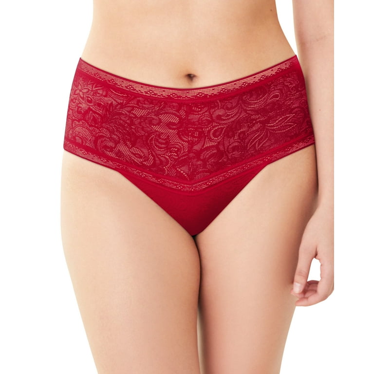 Maidenform Everyday Smooth High-Waist Lace Thong Armature Red 5 Women's 