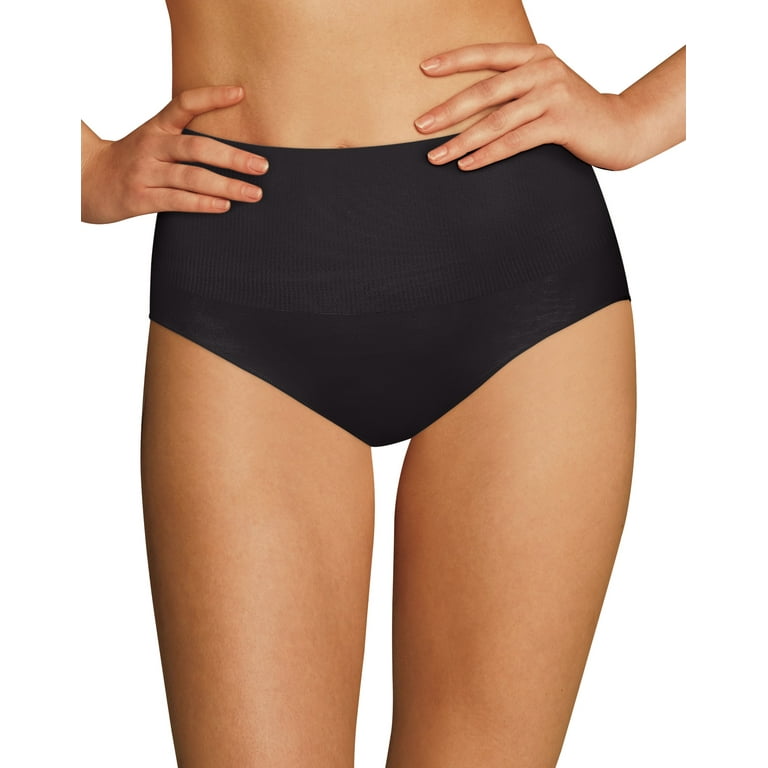 Maidenform Firm-Control Shaping Brief Black L Women's