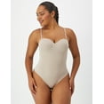 thumbnail image 1 of Maidenform Multiway Tummy Control Shapewear Thong Bodysuit, Built-in Balconette Bra Evening Blush 2XL Women's, 1 of 9