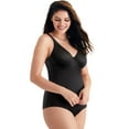 thumbnail image 1 of Maidenform Firm Foundations Built-in Bra Shaper with Cool Comfort® Fabric & Anti-Static Black 34B Women's, 1 of 2