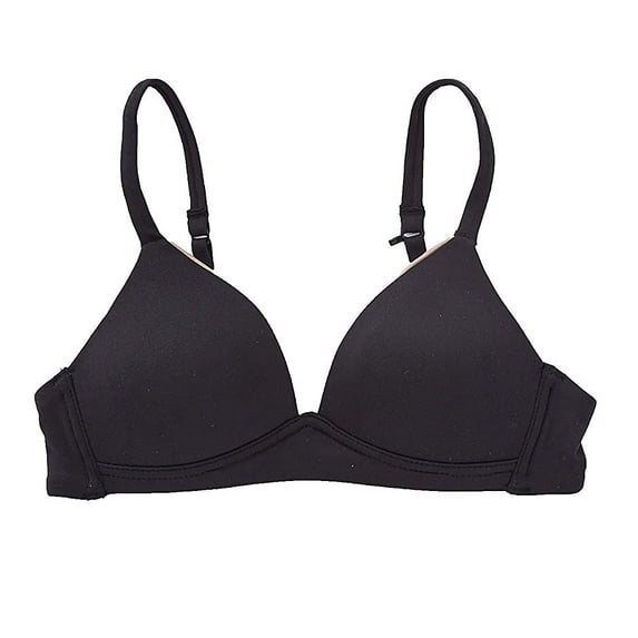 Maidenform Girls Comfort Devotion Wirefree Bra, 30A, Black