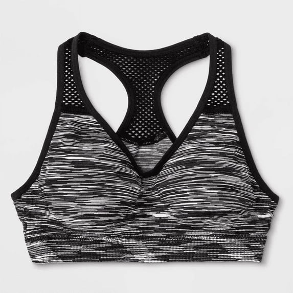 Maidenform Girls' Seamfree Sports Bra - Black, XL