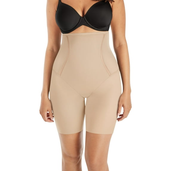 Maidenform High Waist Thigh Slimmer Cool Comfort Anti-Static Shapewear Smoothing