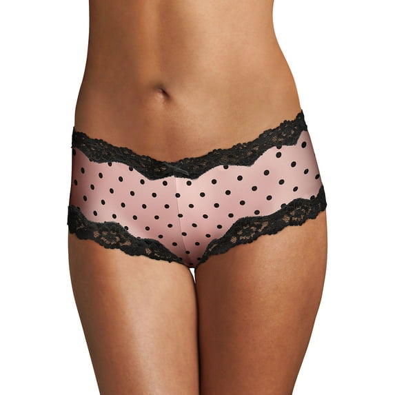Maidenform Hipster Cheeky Microfiber Low Rise Panty Lace Seamless Women's Underwear 40823