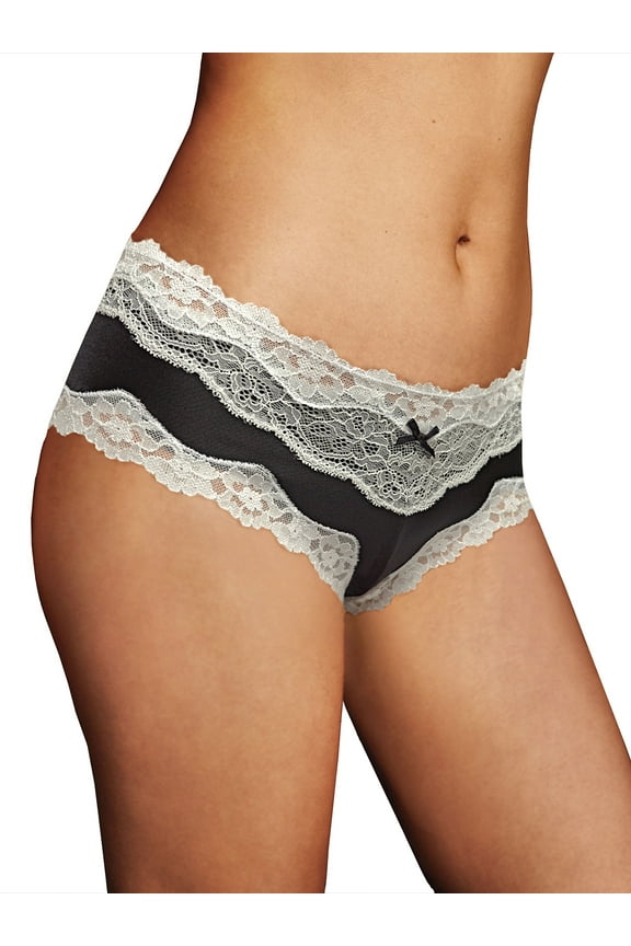 Hipster Cheeky Microfiber Low Rise Panty Lace Seamless Women's Underwear 40823