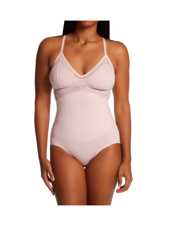 Womens Tame Your Tummy Lace Firm Control Bodysuit Style-DMS097