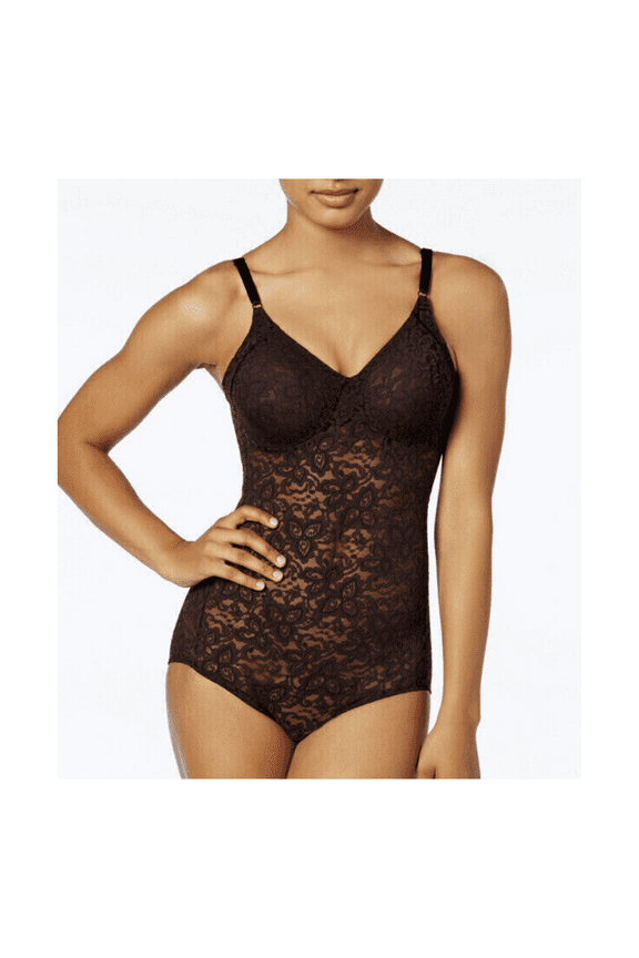 Lace N Smooth Bodybriefer, Black, 36D
