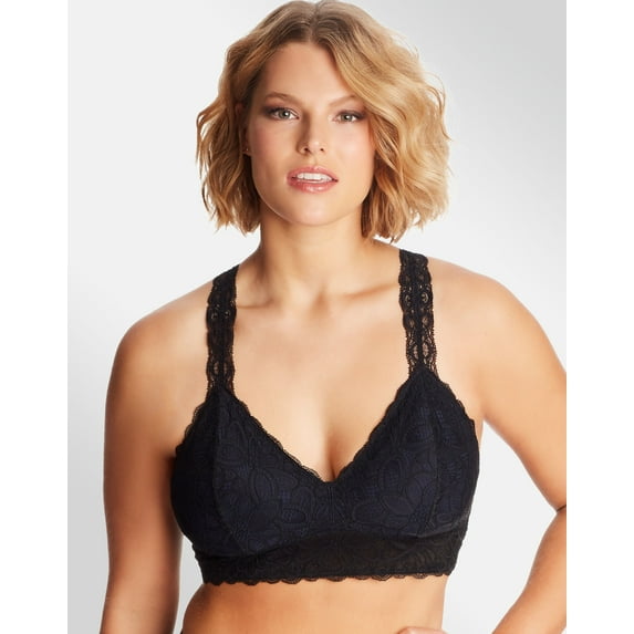 Maidenform Lace Wireless Bralette Black M Women's