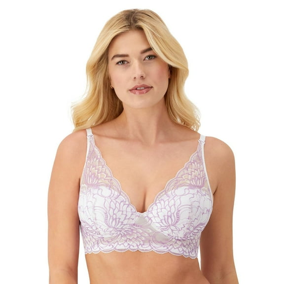 Maidenform® Lightly Lined Convertible Lace Bralette DM1188 Color: Mystical Lilac Size: 36 B