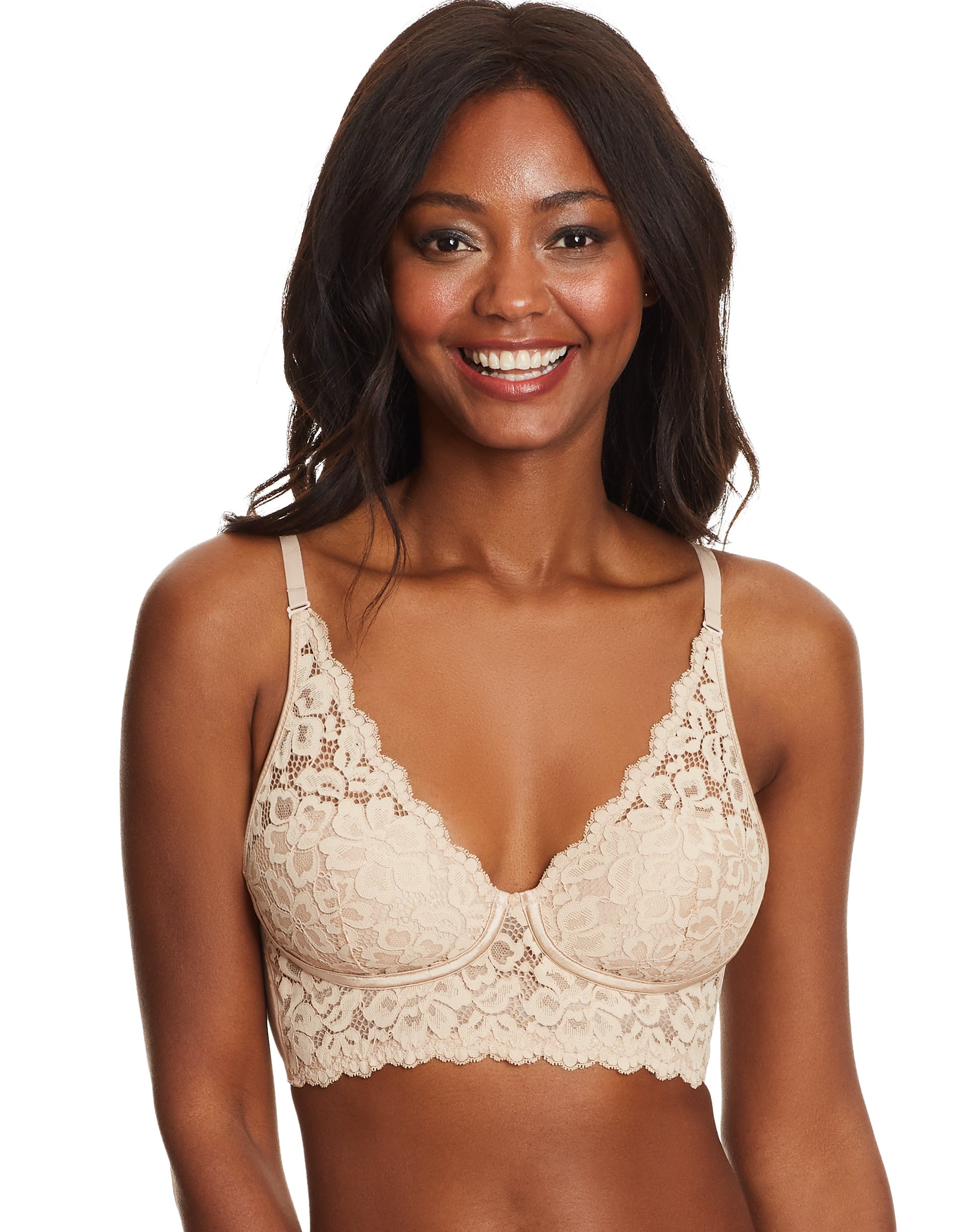 Maidenform Pure Comfort Lace Bralette, Padded Wireless Bra, Convertible  Longline Halter Bralette with Soft Foam Cups, Blue Flight, 34D : :  Clothing, Shoes & Accessories