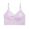 thumbnail image 1 of Maidenform Little ; Big Girls Seamless V-Neck Ruched Bra, Lavender, Small, 1 of 2