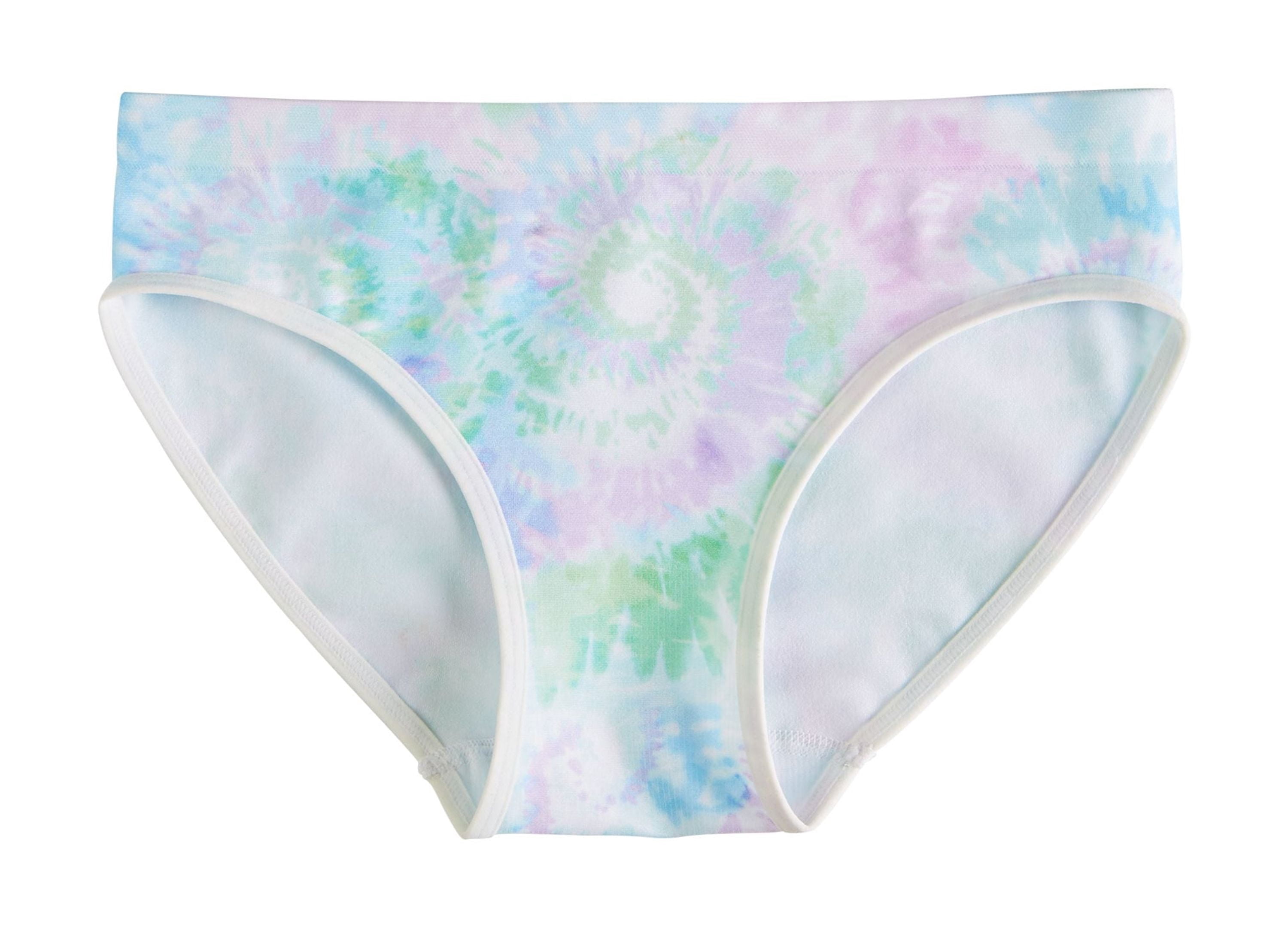 Maidenform Little Big Girls Tie Dye Hipster Underwear Lt/Pasblue S