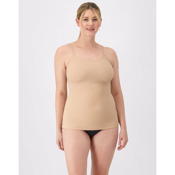 Maidenform Long Tank Shapewear Dressing Fat Free Adjustable Straps Smoothing