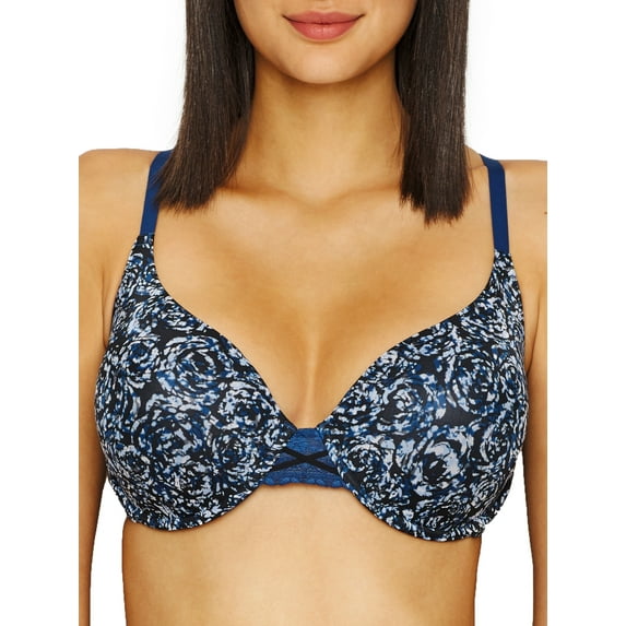 Maidenform Love the Lift® DreamWire® Push Up Underwire Bra Sexy Rose Print/Navy Eclipse 36C Women's