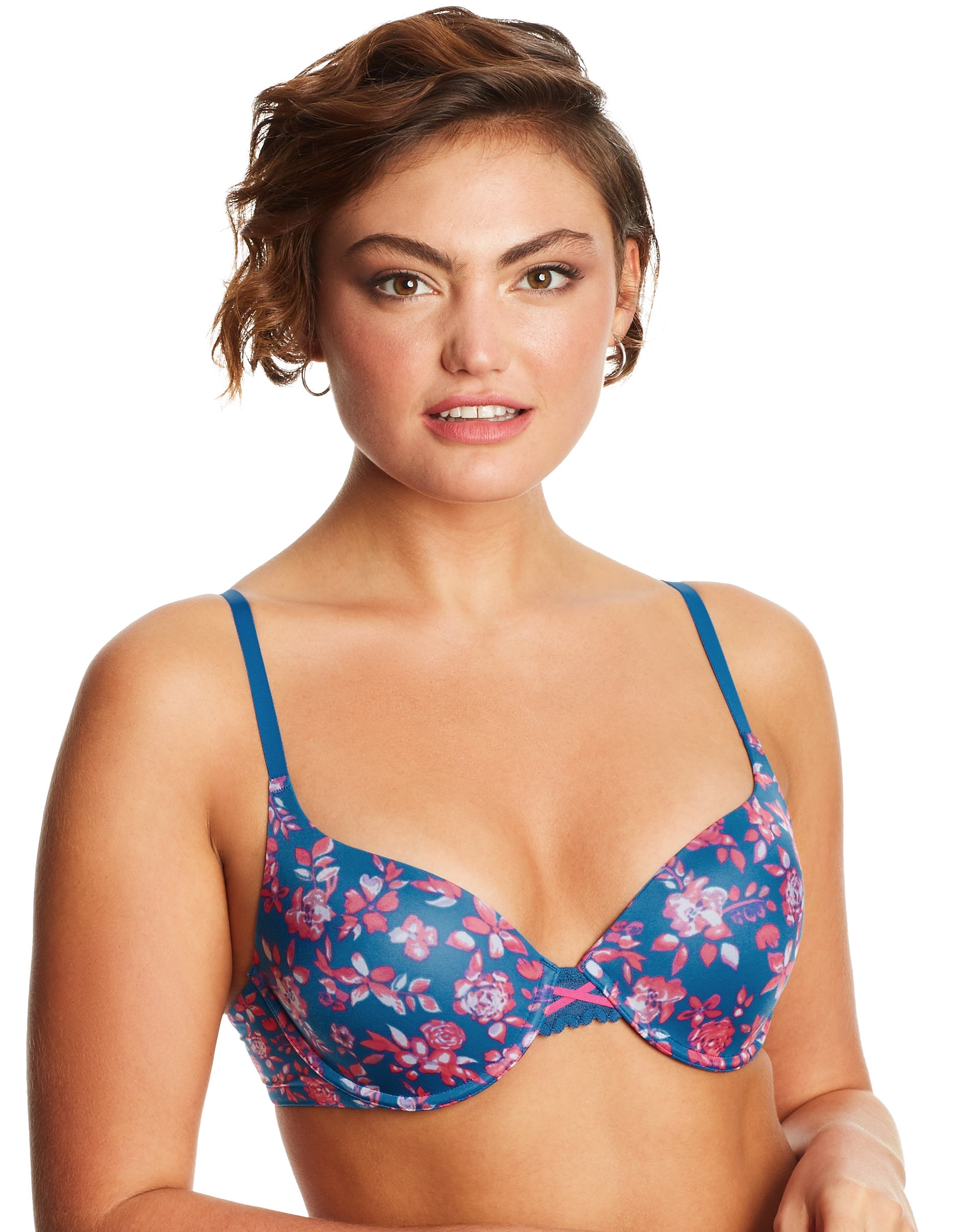 Maidenform Love the Lift® DreamWire® Push Up Underwire Bra Spring Floral  Print/Delighted Blue 36D Women's