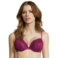 thumbnail image 1 of Maidenform Love the Lift Push Up & In Demi Bra Deep Cerise w/ Galactic Red 36B Women's, 1 of 3