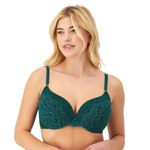 Maidenform® Love the Lift® Push Up & In Underwire Bra DM9900 Color: Teal Rose Gold Size: 36 B
