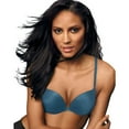 thumbnail image 1 of Maidenform DM9900 Love The Lift Push Up & In Satin Demi Bra, Artesian Blue & Evening Blush Satin - Size 36D, 1 of 3