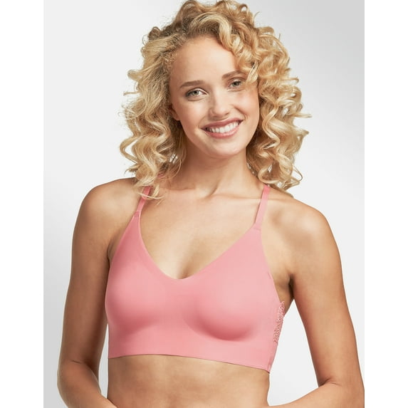 Maidenform Bra M Lace Racerback Pullover Wireless SmoothTec ComfortFlex Fit Women's