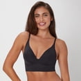 thumbnail image 1 of Maidenform M Plunge Push-Up Bra, Seamless Convertible Longline Bralette (Plus Size Available) Black S Women's, 1 of 6